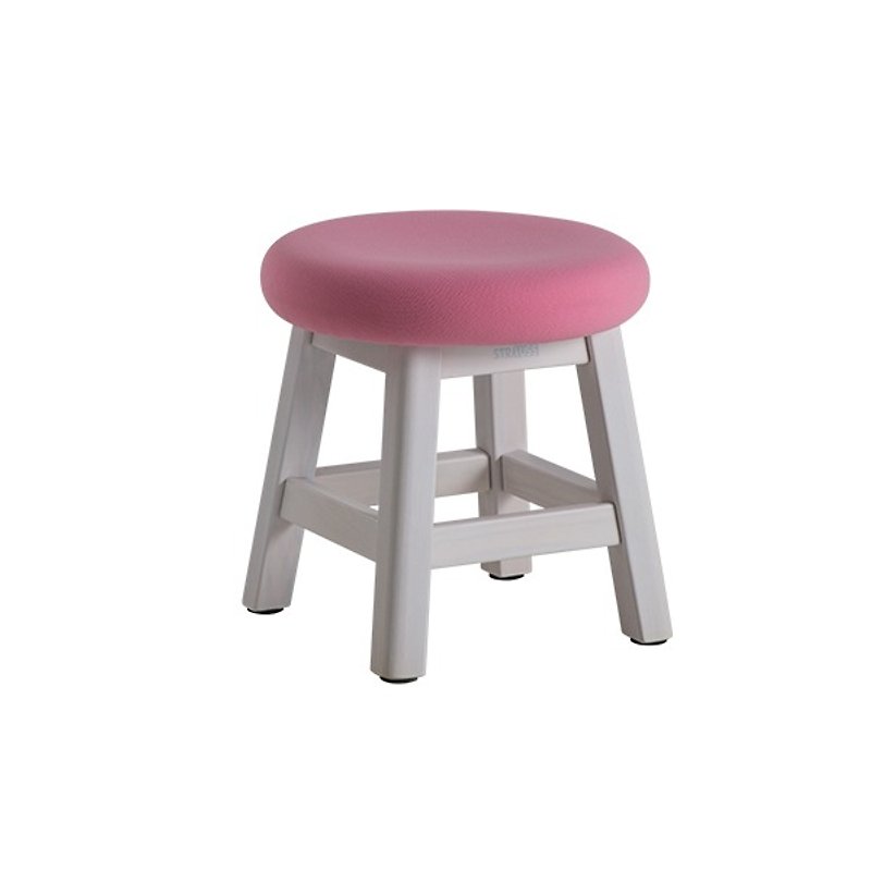 椅凳。雅憩迷你凳(洗白色)(粉红) ─【有情门】 - 儿童家具 - 木头 