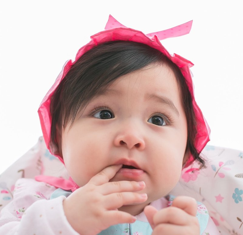 Cutie Bella 绑带婴儿帽 适用0~12M RosePink - 婴儿帽/发带 - 棉．麻 紫色