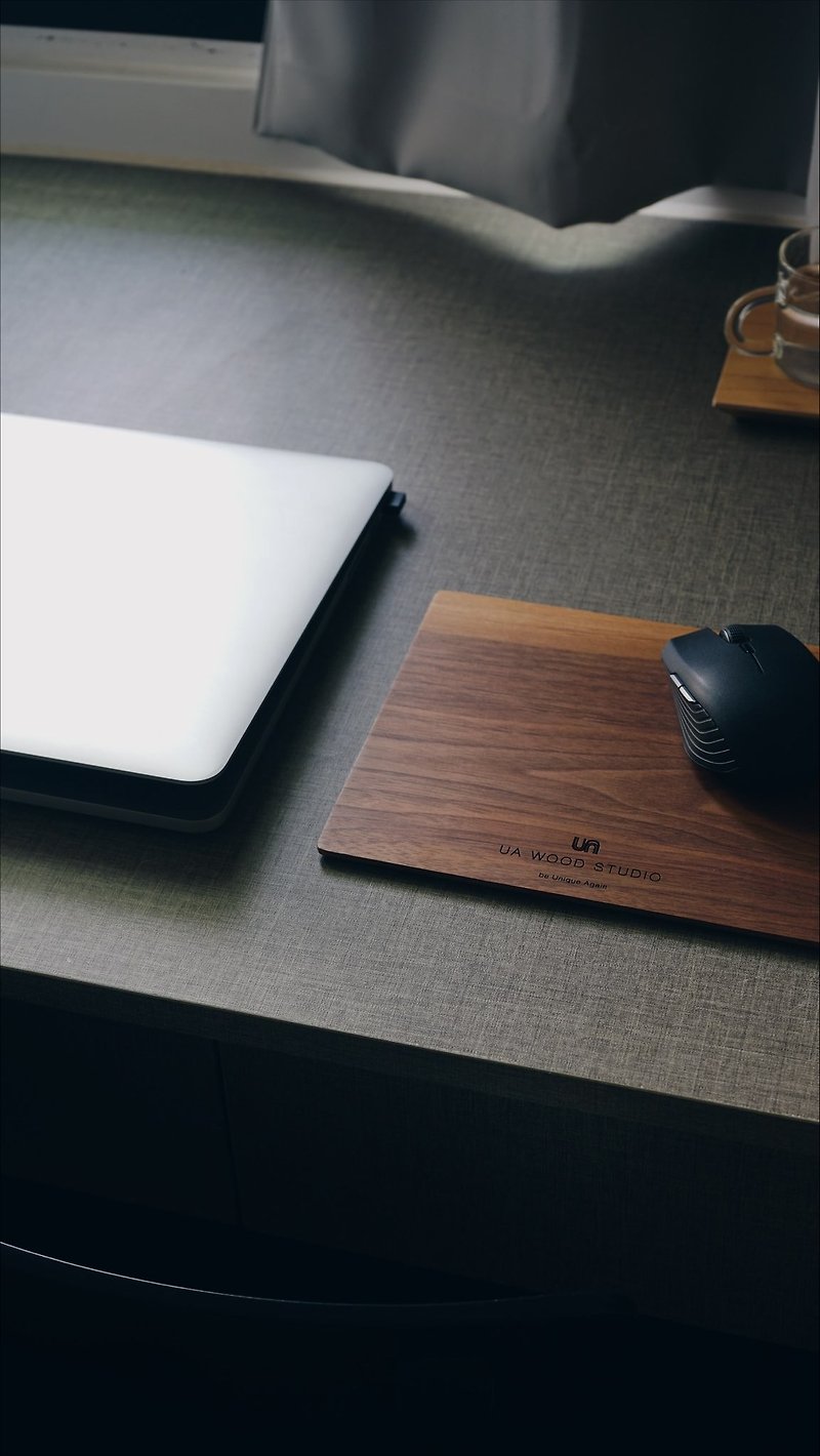 【木研所】能量健康实木鼠标垫- Wooden mouse pad - 鼠标垫 - 木头 咖啡色