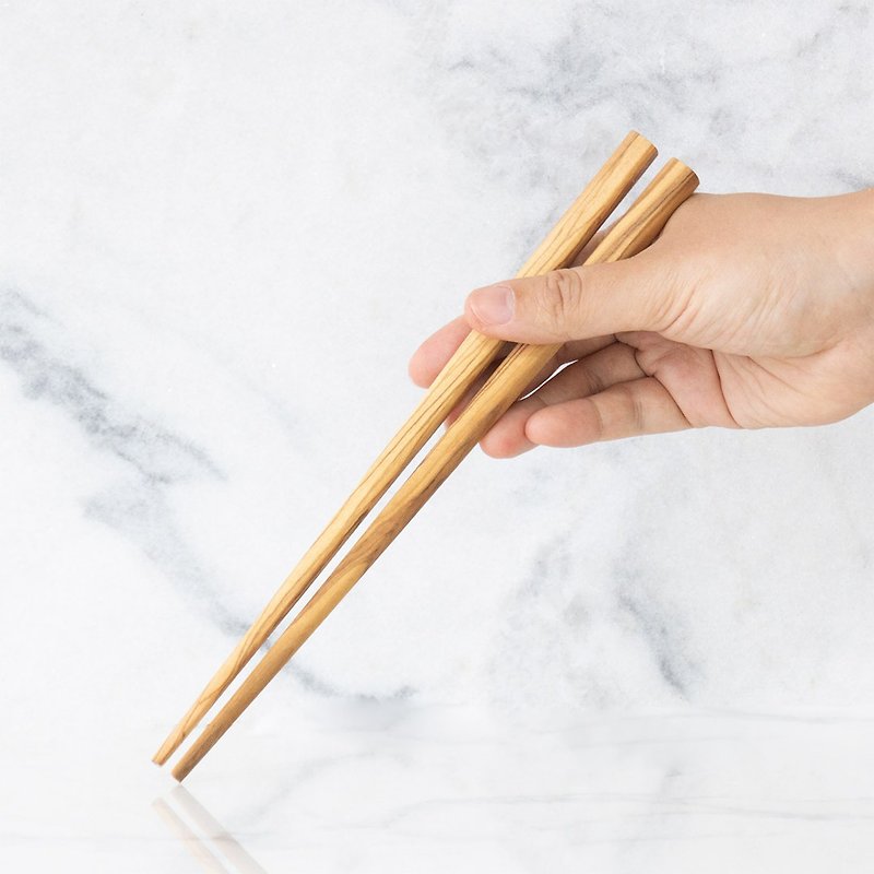 个人橄榄木筷单双入-中式木筷-23厘米 - 筷子/筷架 - 木头 咖啡色