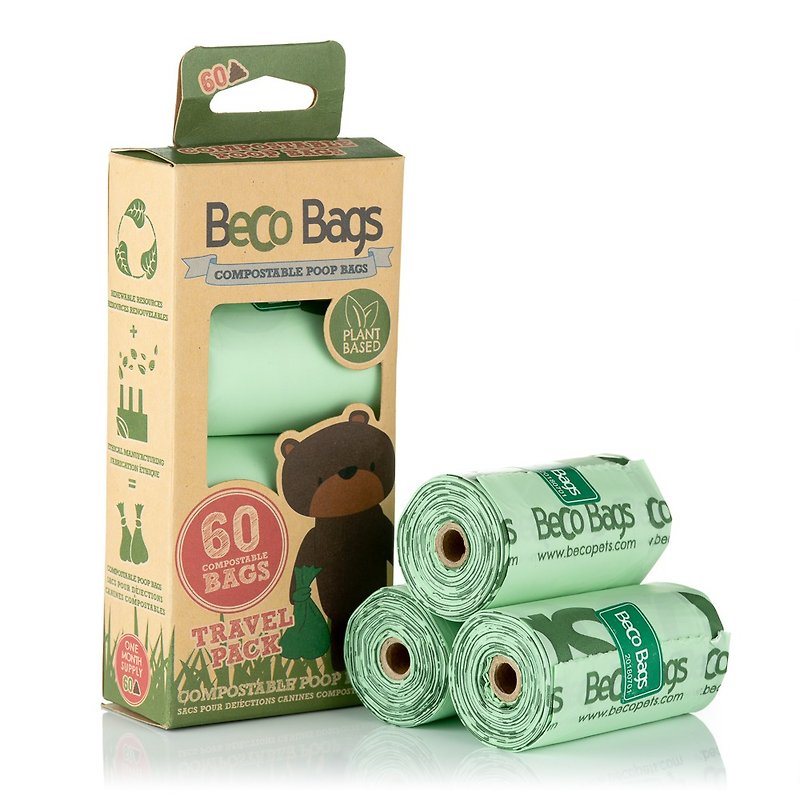 植物原料环保宠物便便袋(60入) /宠物捡便袋/英国Beco Pets - 其他 - 环保材料 