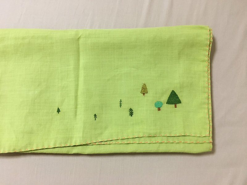 棉麻围巾／草绿 - 其他 - 棉．麻 绿色