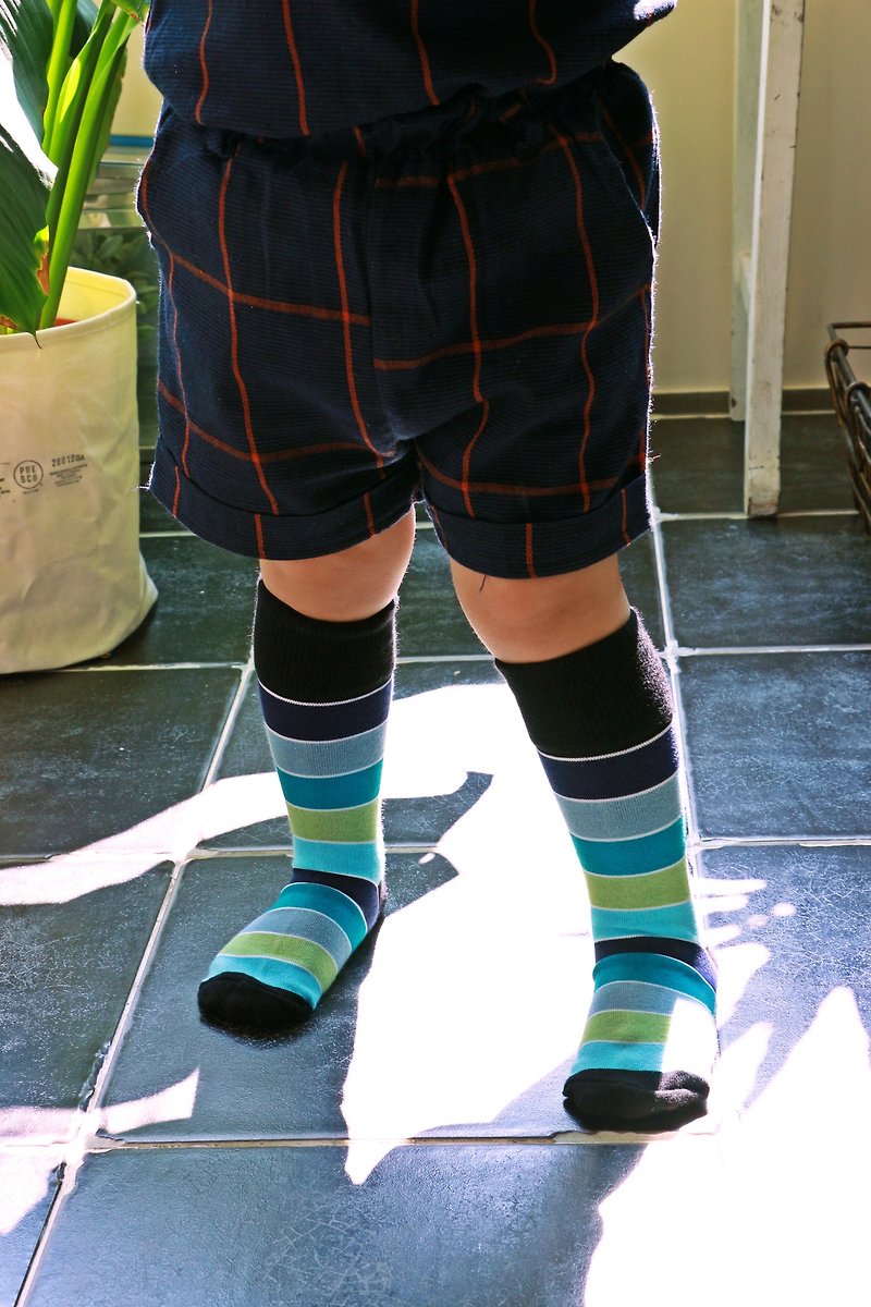 英伦风童袜 - Wakefield 简约活泼风袜子 - 英国设计 - 其他 - 棉．麻 蓝色