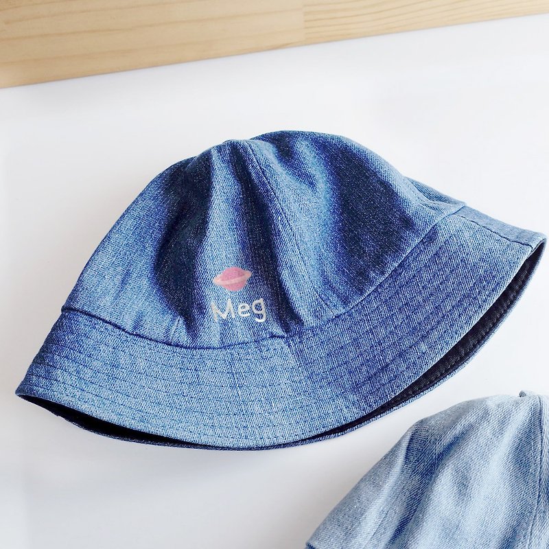 【Q-cute】帽子系列-渔夫帽-土星-加字/定制化 - 帽子 - 其他材质 多色