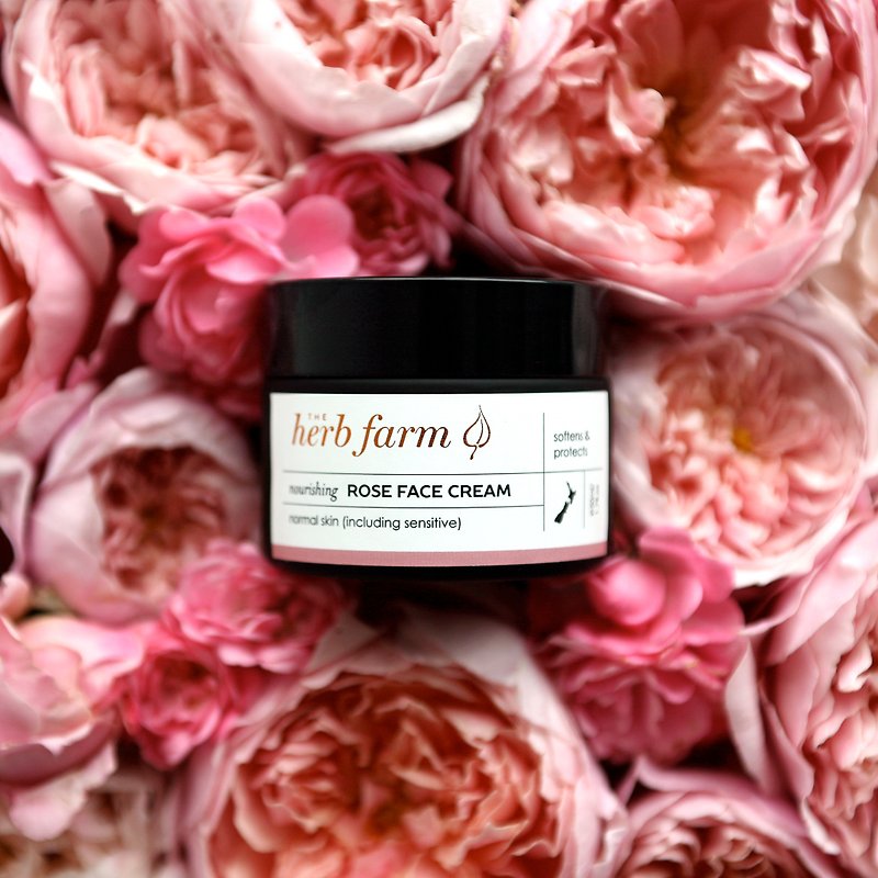 Herb Farm 玫瑰水润保湿霜, 中性/包括敏感肌肤 - 日霜/晚霜 - 浓缩/萃取物 白色