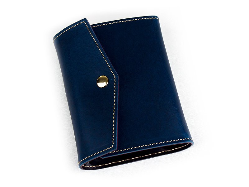 Rhodia N12 BUTTERO 笔记本 意大利植鞣革 护照夹 旅行 记事本 - 护照夹/护照套 - 真皮 蓝色