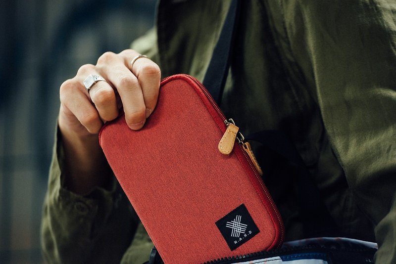 礼物防泼水 意大利牛皮 护照套旅行证件包 – 红色 - 皮夹/钱包 - 其他材质 红色