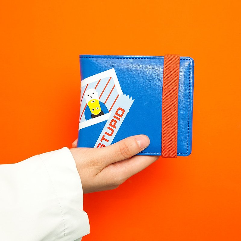 KOMESHOP钱夹/短钱包/皮夹子零钱包 - 皮夹/钱包 - 真皮 蓝色