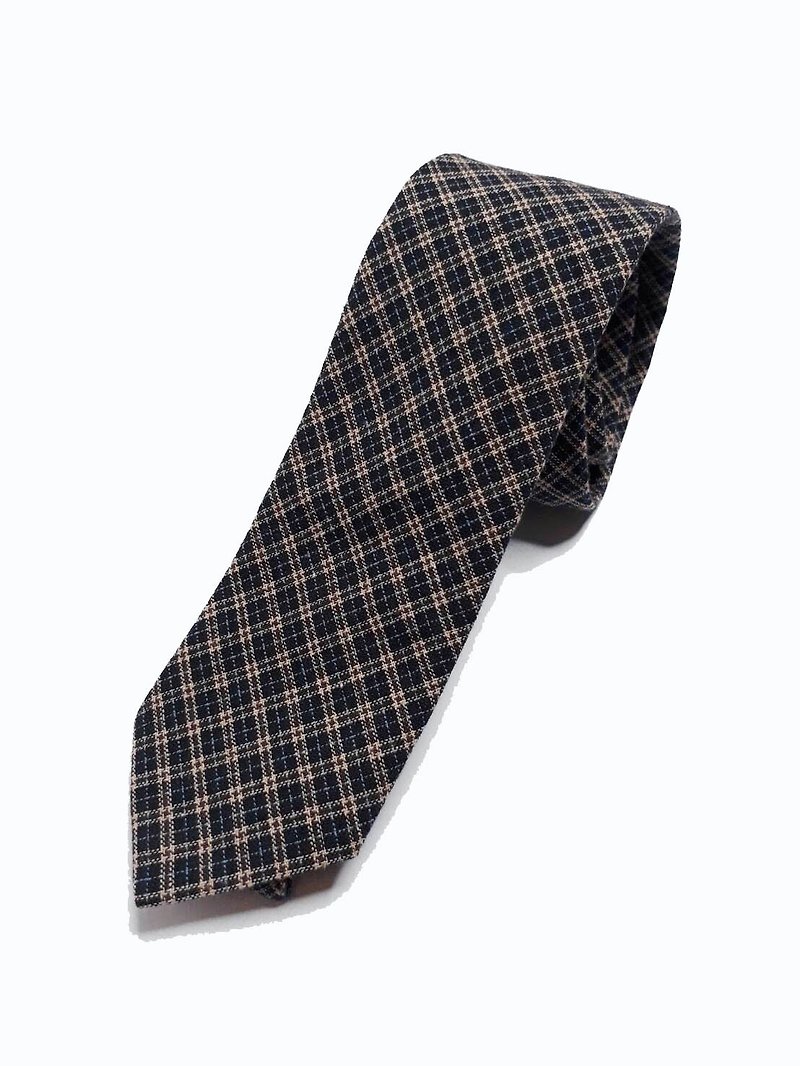 经典小格纹 暖男系列领带 Neckties - 领带/领带夹 - 棉．麻 多色
