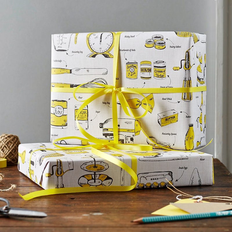 英国蛋 包装纸 面包师傅 - 包装材料 - 纸 黄色