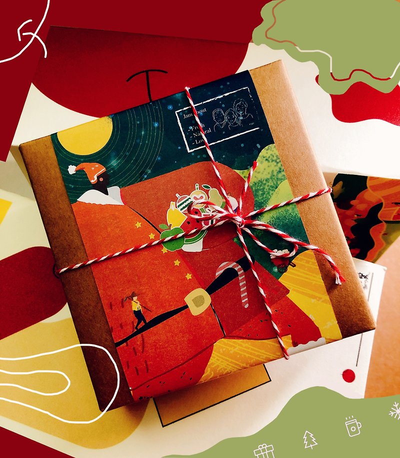 耶诞节 礼盒 - 干燥花大果酱组 - 果酱/抹酱 - 玻璃 