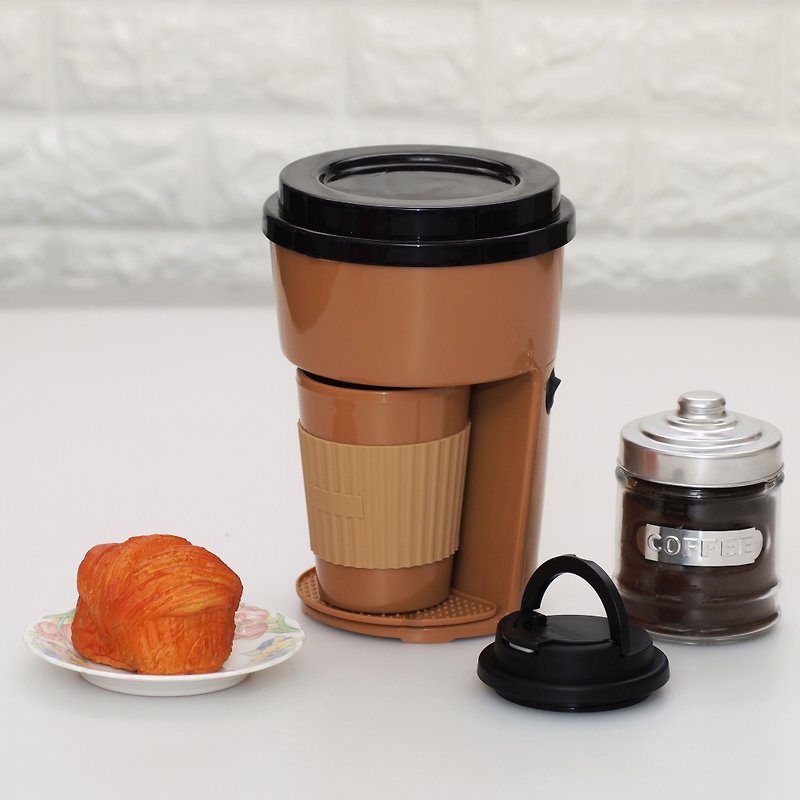 简约单杯自动滴滤式咖啡机-啡色 CM111-BROWN - 其他 - 塑料 咖啡色