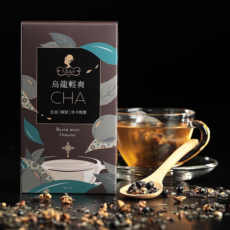 乌龙轻爽茶 (15入/盒)│三角立体茶包·帮助消化 - 茶 - 其他材质 粉红色