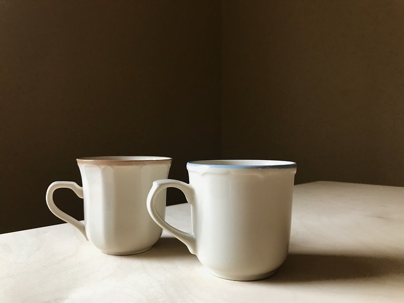 早期日本制陶瓷杯 - 杯子 - 陶 白色