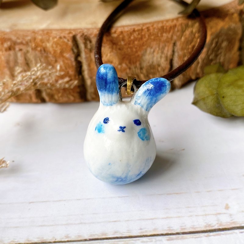 香水精油项链-雪国的兔子|手作陶艺|香氛扩香|生日礼物