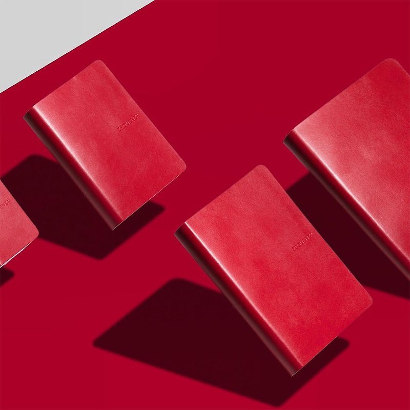 ZEQUENZ 360度轻量可折叠卷曲笔记本(红色)(B6)(横线内页)