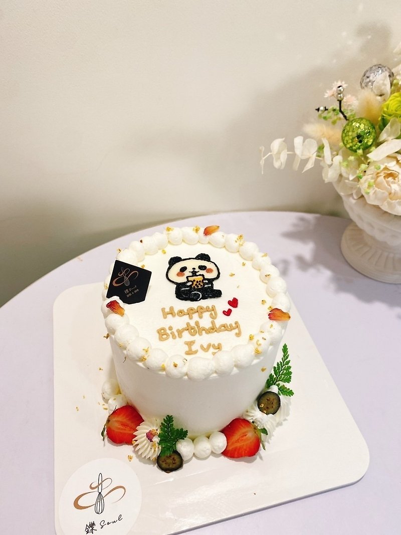 小熊猫 动物蛋糕 绘图蛋糕 生日蛋糕 定制化蛋糕  铄甜点 自取 - 蛋糕/甜点 - 新鲜食材 