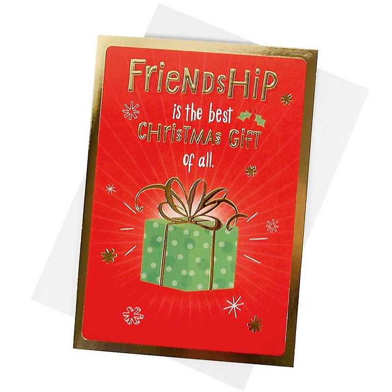 友谊是最棒的礼物 耶诞卡片【Hallmark-卡片 圣诞节系列】 - 卡片/明信片 - 纸 多色