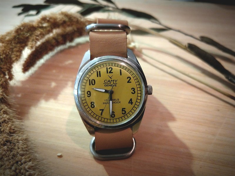 (11/30前限时抢购)CAMY Watches古董表 手上链机械表 中性表 - 男表/中性表 - 其他金属 黄色