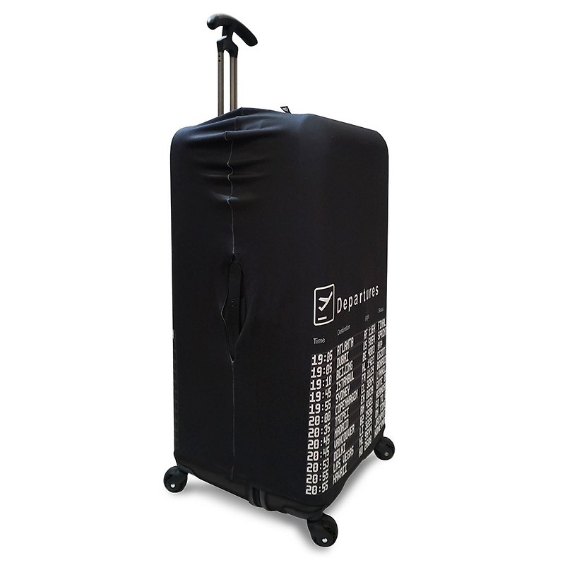 LOQI 行李箱外套 | 时刻表 (Sport、冰箱系列) - 行李箱/行李箱保护套 - 聚酯纤维 黑色
