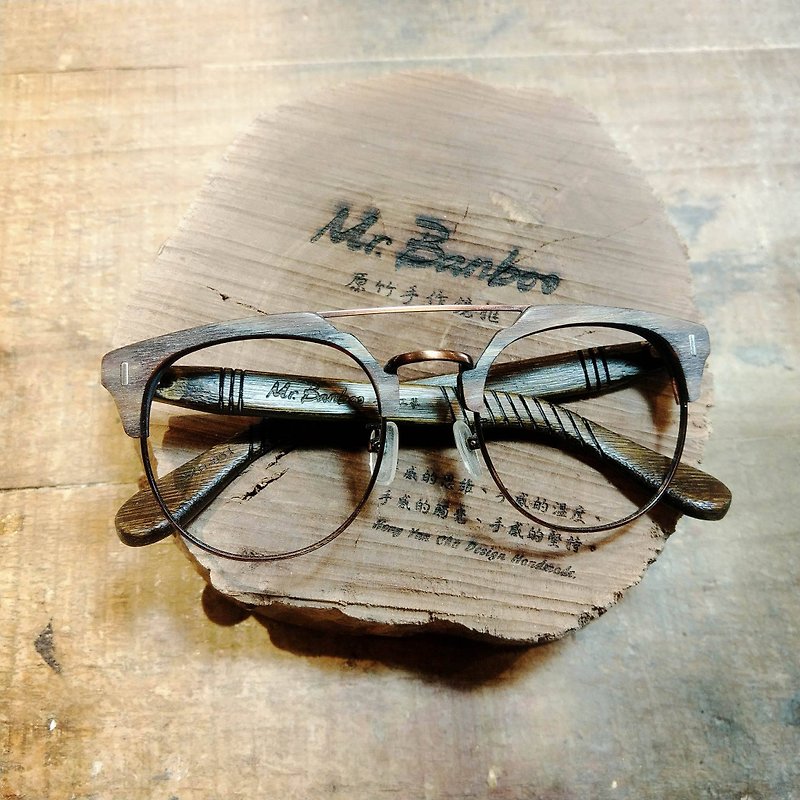 台湾手工眼镜【MB】系列 ­独家专利 手感工艺美学­之行动艺术品 - 眼镜/眼镜框 - 竹 多色