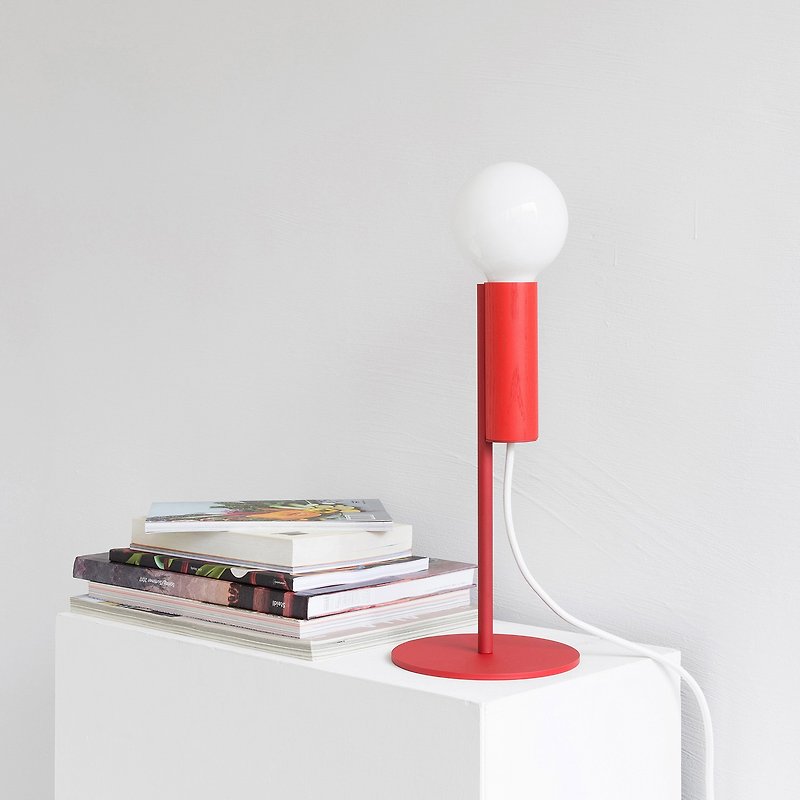 CHERRY Table Lamp | 木制磁性吸附桌灯 | 红色 - 灯具/灯饰 - 其他材质 