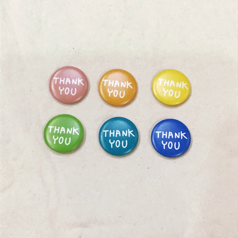 |磁铁|Thank You(两款手写  九色可挑选) - 冰箱贴/磁贴 - 塑料 多色