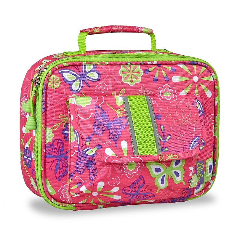 美国Bixbee彩印系列-彩蝶花园保温提袋 - 手提包/手提袋 - 聚酯纤维 粉红色