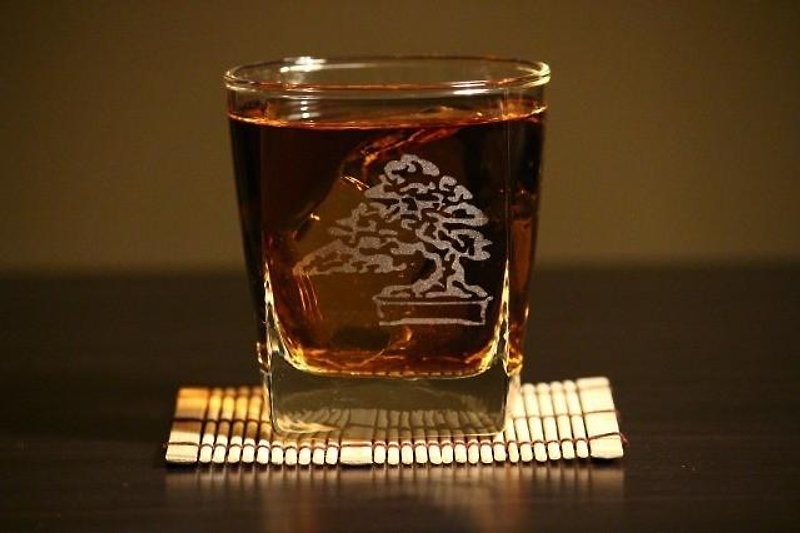 黒松盆栽 ロックグラス - 杯子 - 玻璃 