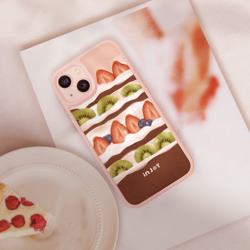 iPhone 15/14 手机壳∣日安草莓蛋糕 MagSafe 磁吸手机壳 - 手机壳/手机套 - 塑料 多色