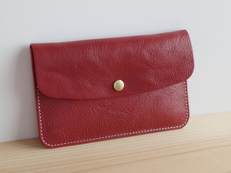 Leather passbook(存折)case Russet - 其他 - 真皮 红色