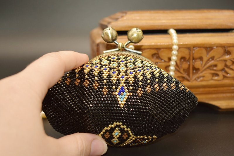 Digital Download - PDF - Bead crochet pattern - Beaded coin purse DIY  #132-4 - 编织/刺绣/羊毛毡/裁缝 - 其他材质 