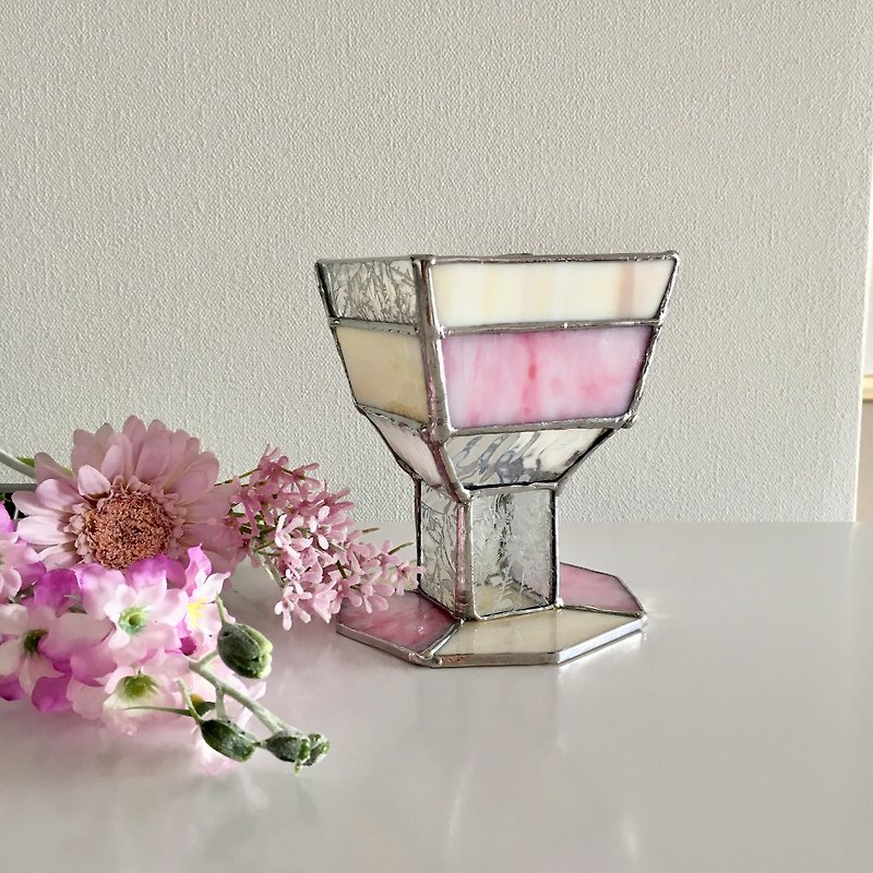 デイドリーム  パステル プレシャスピンク ガラス Bay View - 蜡烛/烛台 - 玻璃 粉红色