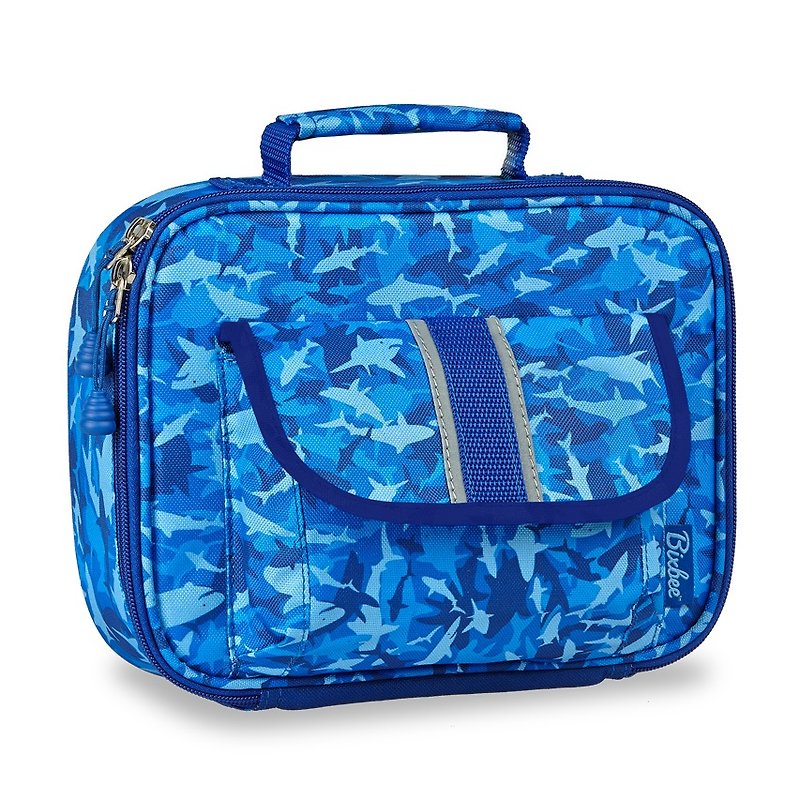 美国Bixbee彩印系列-蓝海群鲨保温提袋 - 手提包/手提袋 - 聚酯纤维 蓝色