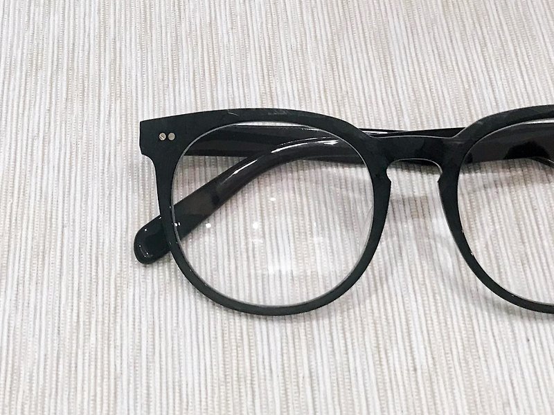大圆形玳瑁色复古眼镜框日本手造 - 眼镜/眼镜框 - 其他材质 咖啡色