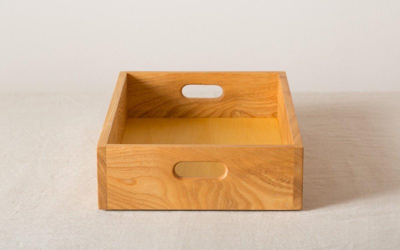 【別注オリジナルサイズ２個セット】木のスタッキングボックス - 其他家具 - 木头 卡其色