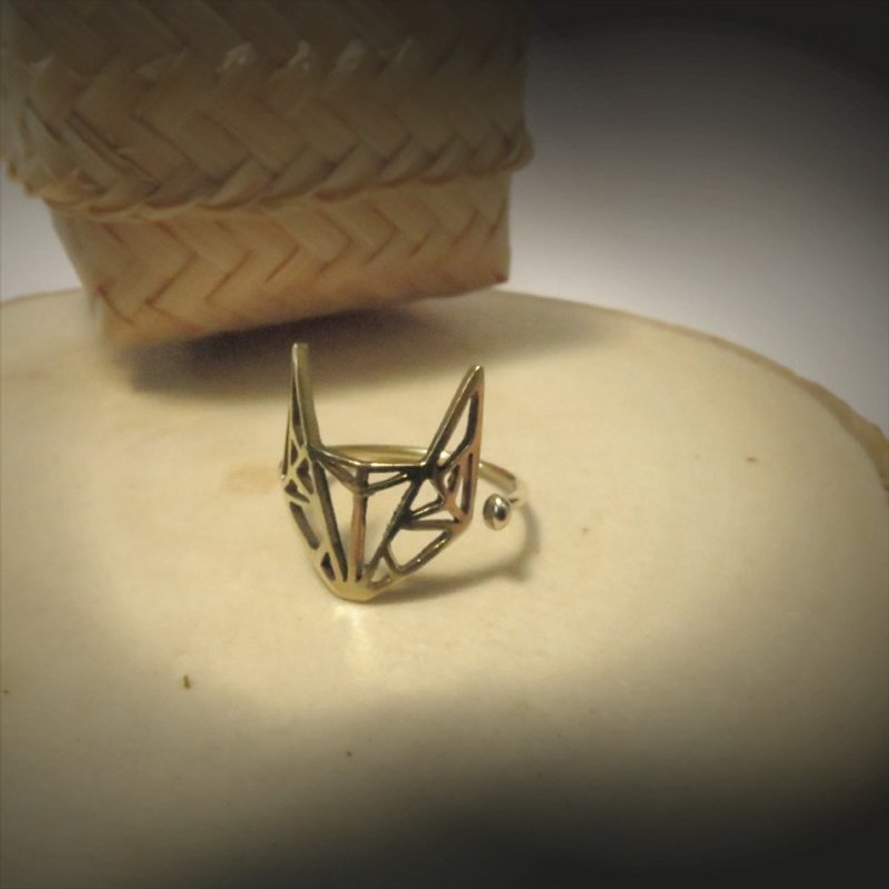 WABY Ring Fox Geometric - 戒指 - 其他金属 金色