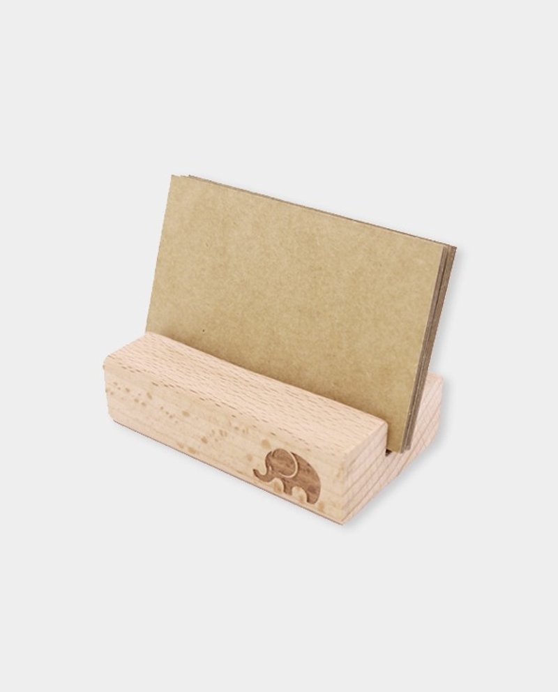 【小盒子】木制名片座/手机座S_图案版 /木头/礼物/赠品/毕业礼物 - 文件夹/资料夹 - 木头 咖啡色