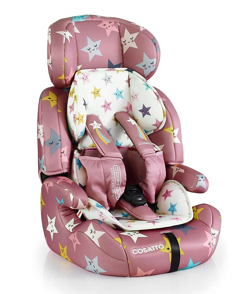 英国 Cosatto Zoomi Group 123 汽车安全座椅 – Happy Stars (5 Point Plus) - 儿童家具 - 其他材质 粉红色