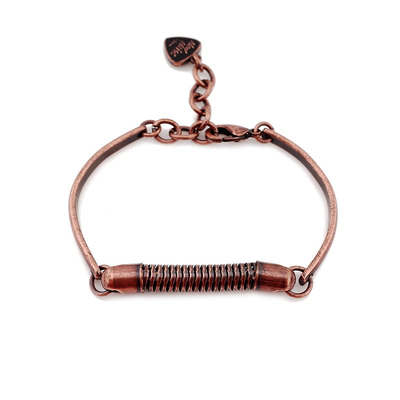 NEW NOISE 音乐饰品实验所-真空管概念手链(红铜色)Vacuum tube concept bracelet - 手链/手环 - 其他金属 红色