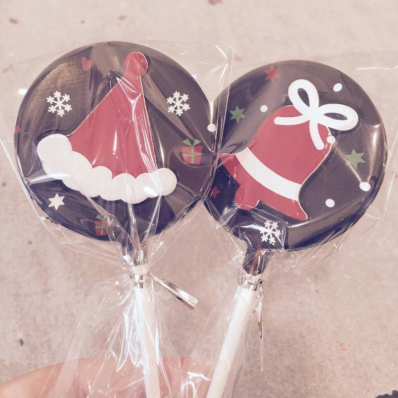 【C.Angel】巧克力棒棒糖/圣诞节巧克力/婚礼小物 - 巧克力 - 新鲜食材 红色