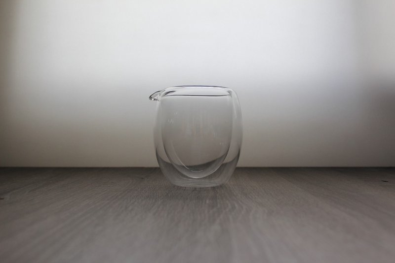 【有好食茶】双层隔热透明不烫手茶海 公道杯 茶具 - 茶具/茶杯 - 玻璃 透明