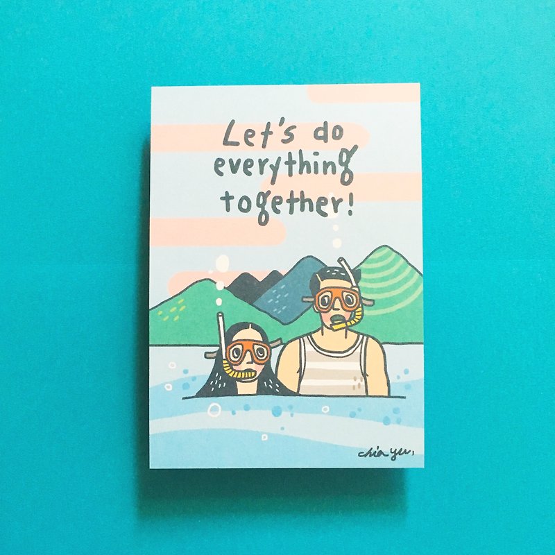 (11) Let's do everything together! / 明信片 - 卡片/明信片 - 纸 多色