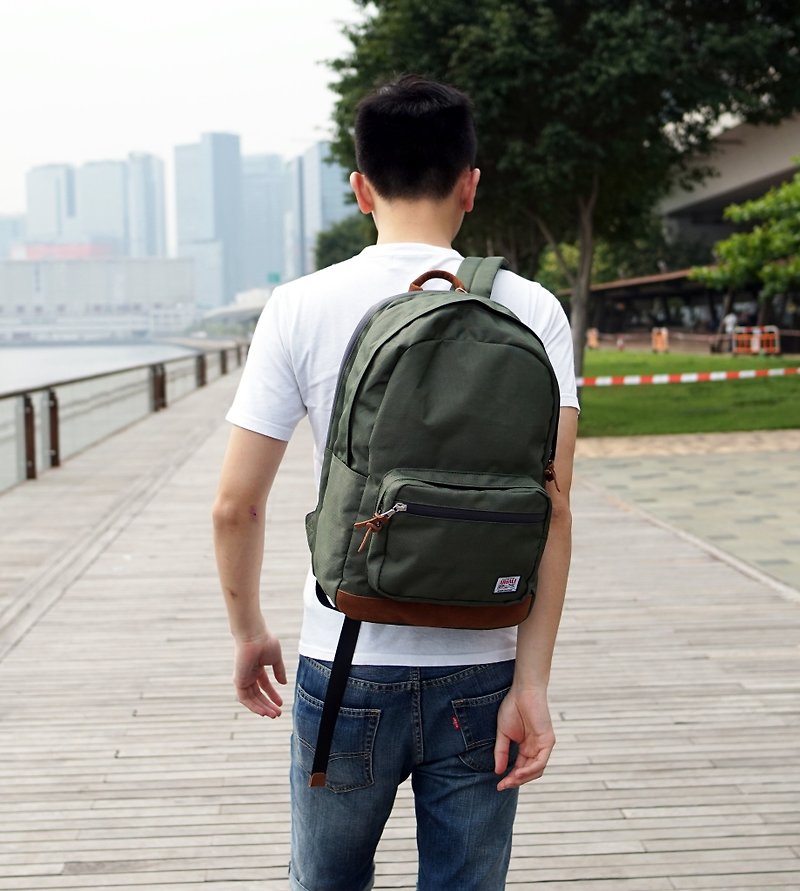 Argali 香港品牌 户外轻便 中性 春夏 简约风 后背包 茶绿色 YKK拉链 - 后背包/双肩包 - 其他材质 绿色
