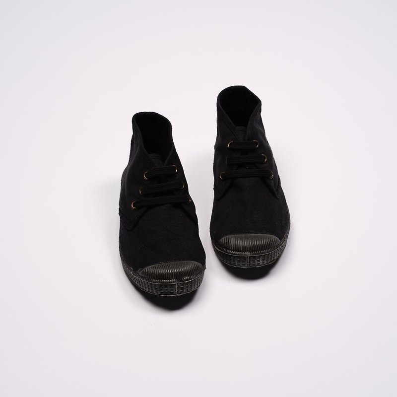 西班牙帆布鞋 CIENTA U60997 01 黑色 黑底 经典布料 童鞋 Chukka - 童装鞋 - 棉．麻 黑色
