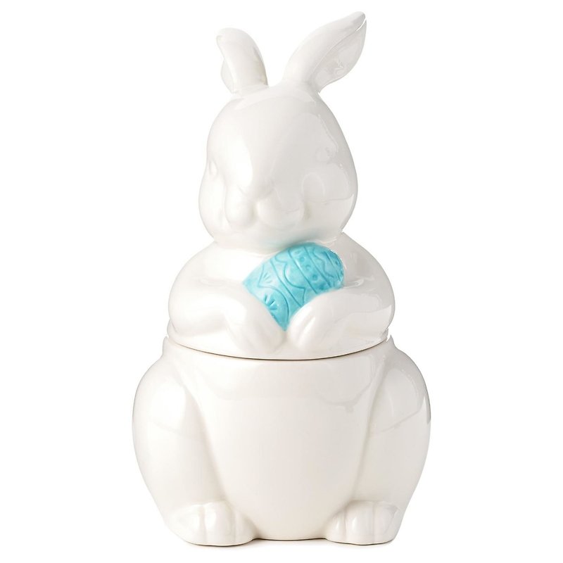 (限量) 白陶浮雕造型糖果罐 US - 花瓶/陶器 - 其他材质 白色