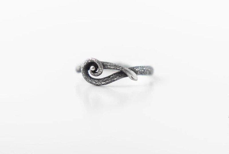 Snake Ring - 戒指 - 纯银 银色