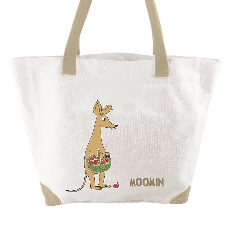 Moomin噜噜米授权-船型购物包(卡其) - 侧背包/斜挎包 - 棉．麻 卡其色