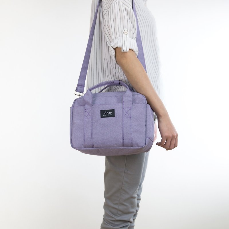 BLADEN简约薰衣草紫色侧背手提包中包三用相机包 - 相机包/相机袋 - 其他材质 紫色