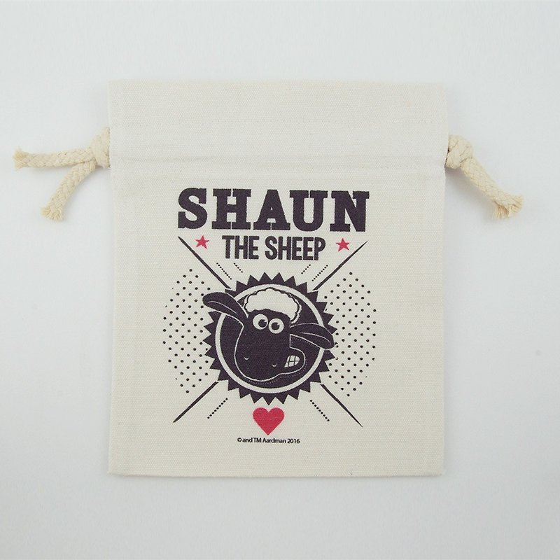 笑笑羊正版授权(Shaun The Sheep) - 束口袋(大)：【Vogue】 - 其他 - 棉．麻 粉红色
